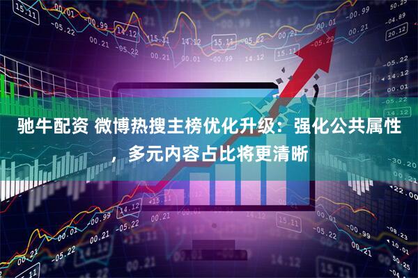 驰牛配资 微博热搜主榜优化升级:强化公共属性,多元内容占比将更清晰